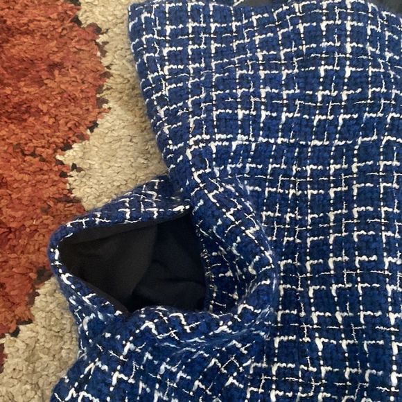 Blue Tweed Dress - Picture 10 of 11